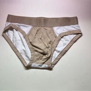 Tan and White Men's Briefs